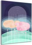Dovido Tablou curcubeu deasupra luncii abstracte Mid-Century - 40x60