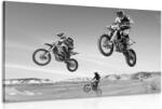 Dovido Tablou pentru motocicliști în design alb-negru - 150x100