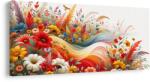 Dovido Tablou val floral - 120x60