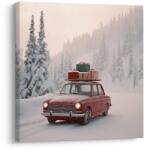 Dovido De Crăciun tablou mașină plină de cadouri - 50x50