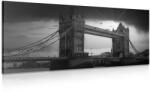 Dovido Tablou apus de soare deasupra Tower Brige în design alb-negru - 140x70