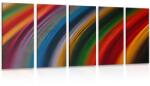 Dovido Tablou 5-piese detaliul materialului colorat - 150x75