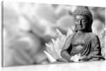 Dovido Tablou Budha pașnic în design alb-negru - 30x20