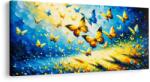 Dovido Tablou amurg albastru-galben de fluturi - 120x60