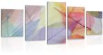 Dovido Tablou 5-piese vene pe frunze colorate - 100x50