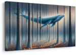Dovido Tablou balenă de vis printre trunchiuri - 60x40