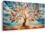 Dovido Tablou pomul vieții în vitraliu colorat - 40x30