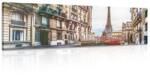 Dovido Tablou vedere a turnului Eiffel dintr-o străduță a Parisului - 120x40