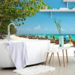 Dovido Fototapet autoadeziv plajă de nisip de Insula Bamboo - 343x231