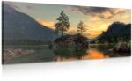 Dovido Tablou peisaj montan lângă lac - 100x50
