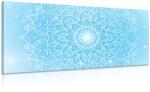 Dovido Tablou floare albastră de Mandala - 120x60