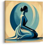 Dovido Tablou siluetă liniștită sub lună - 70x70