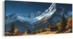 Dovido Tablou peisaj de iarnă magic cu lună - 80x40