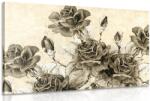 Dovido Tablou buchetul de trandafiri vintage în design sepia - 120x80