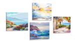Dovido Set tablouri mare si plajă - 4x 60x60