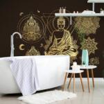 Dovido Tapet autoadeziv Buddha de aur meditează - 441x297