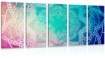 Dovido Tablou 5-piese Mandala pastelată - 200x100