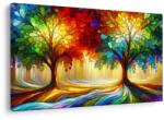 Dovido Tablou arborele vieții colorat în pădure - 90x60