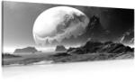 Dovido Tablou peisajul fantasy în design alb-negru - 60x30