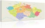 Dovido Tablou hartă a Republicii Cehe - 60x30