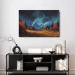 Dovido Tablou peisaj de iarnă magic - 30x20
