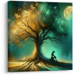Dovido Tablou noapte liniștită sub arborele vieții - 20x20