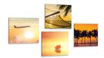 Dovido Set tablouri farmecul concediului la mare - 4x 40x40