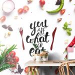 Dovido Tapet cu inscripția - You are what you eat - 147x99