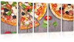 Dovido Tablou 5-piese pizza - 100x50
