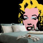 Dovido Tapet autoadeziv pop art Marilyn Monroe pe fundalul negru - 147x270