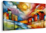Dovido Tablou sat colorat - 90x60