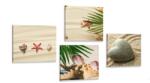 Dovido Set tablouri natura moartă a unei plaje cu nisip - 4x 60x60