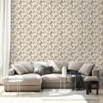 Dovido Tapet geometrie bej cu efect spațial - 245x270