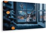 Dovido Tablou renul de Crăciun curios - 90x60
