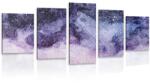 Dovido Tablou 5-piese abstract a cerului de noapte - 150x75