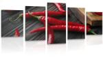 Dovido Tablou 5-piese bord cu ardei chili - 200x100