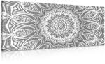 Dovido Tablou Mandala armonie în design alb-negru - 100x50