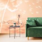 Dovido Tapet păpădii magice pe luncă Peach Fuzz - 245x165
