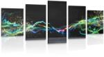 Dovido Tablou 5-piese abstract modern - 100x50