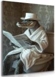 Dovido Tablou crocodilul cu ziar pe toaletă - 100x150