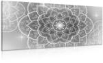 Dovido Tablou Mandalea orientală în design alb-negru - 100x50