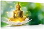 Dovido Tablou buddha de aur pe o floare de lotus - 120x80