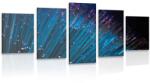 Dovido Tablou 5-piese fibra optică - 150x75