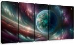 Dovido Tablou 5-piese galaxie și planetă - 100x50