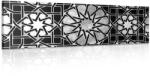 Dovido Tablou mozaic oriental alb-negru - 150x50 - dovido - 337,19 RON