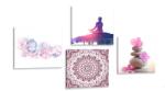 Dovido Set tablouri Feng Shui în design roz - 4x 60x60