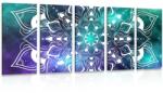 Dovido Tablou 5-piese Mandala modernă cu un model oriental - 200x100
