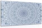 Dovido Tablou Mandala decorativă detaliată în culoarea albastră - 90x60