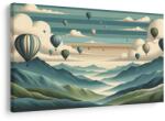 Dovido Tablou baloane deasupra unui peisaj montan - 90x60