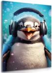 Dovido Tablou pinguin cu căști - 100x150